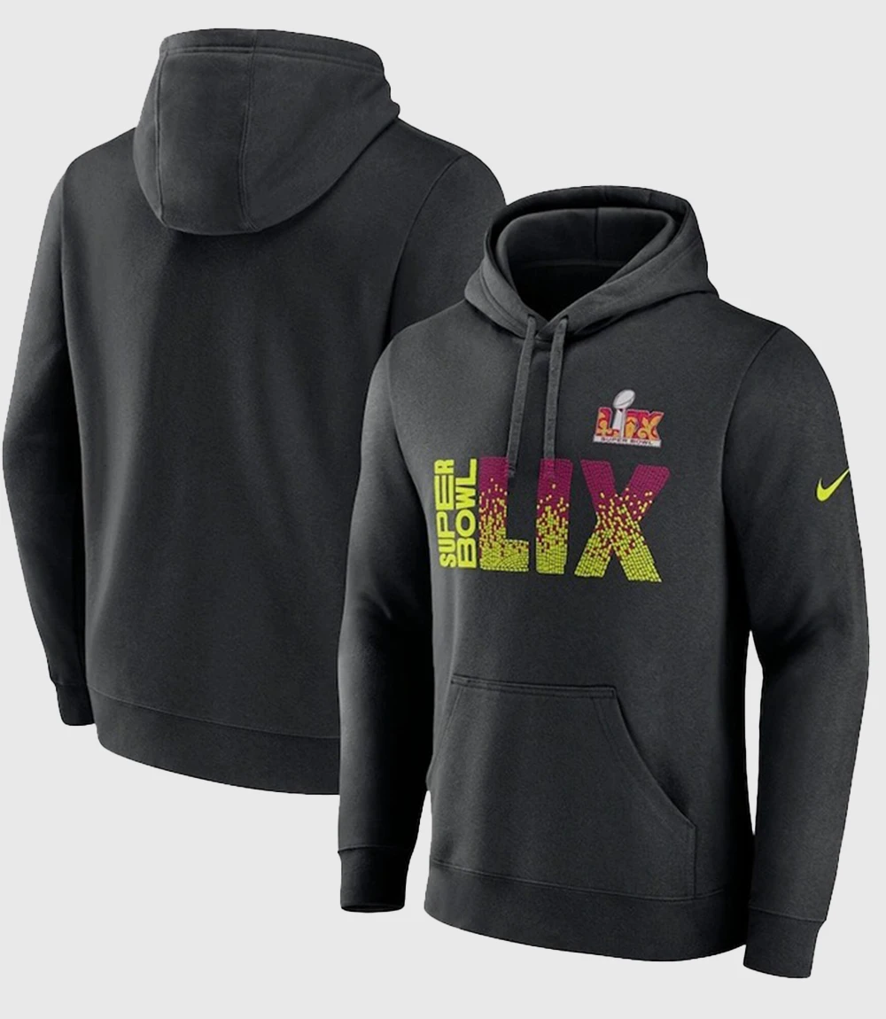 Unisex Super Bowl LIX Club Black Pullover Hoodie