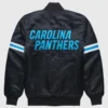 HOMAGE X Starter Panthers Satin Varsity Jacket Black