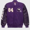 Unisex Randy Moss GOAT Varsity Jacket Purple
