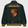 Aime Leon Dore × Porsche Green Leather Jacket