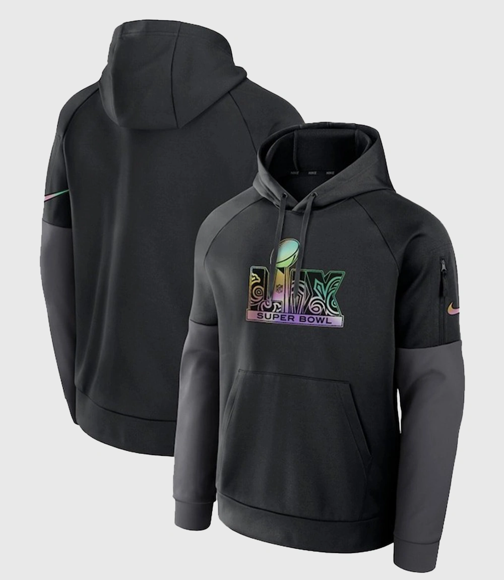 Fitness Performance Super Bowl LIX Black Hoodie