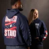 Men And Women United We Stand Divided We Fall Hoodie Navy Blue