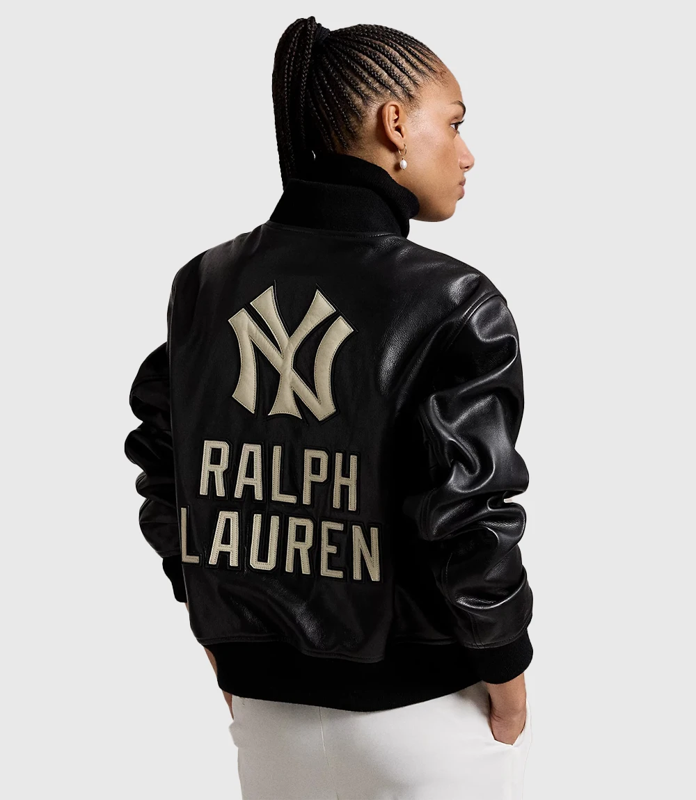 NY Ralph Lauren Leather Jacket Black