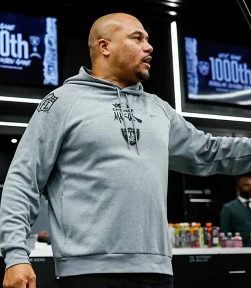 Antonio Pierce Raiders Be A Change Maker Hoodie Grey