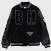 Unisex BAPE x Bounty Hunter Varsity Black Jacket