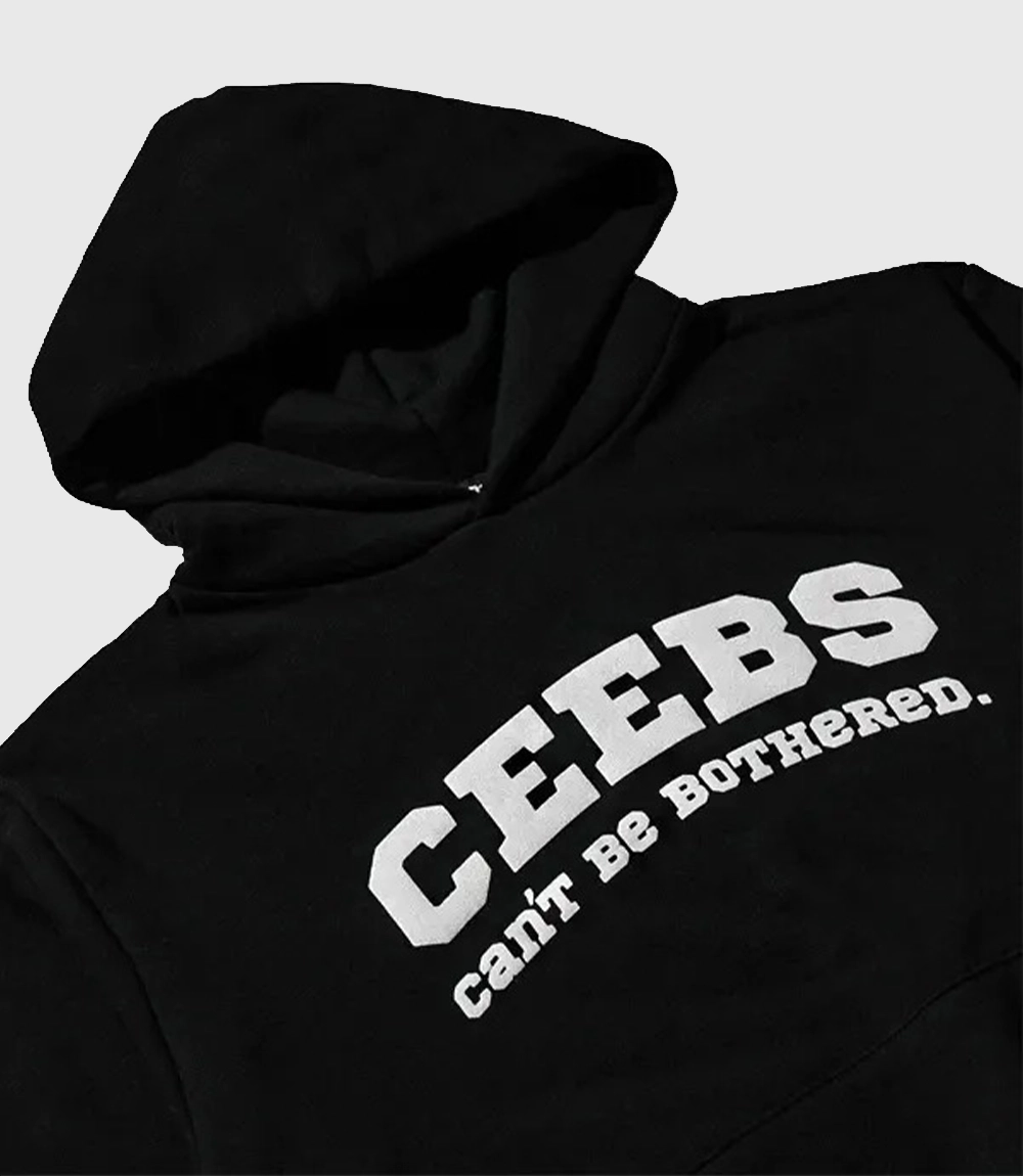 Ceebs Can’t Be Bothered Hoodie Black