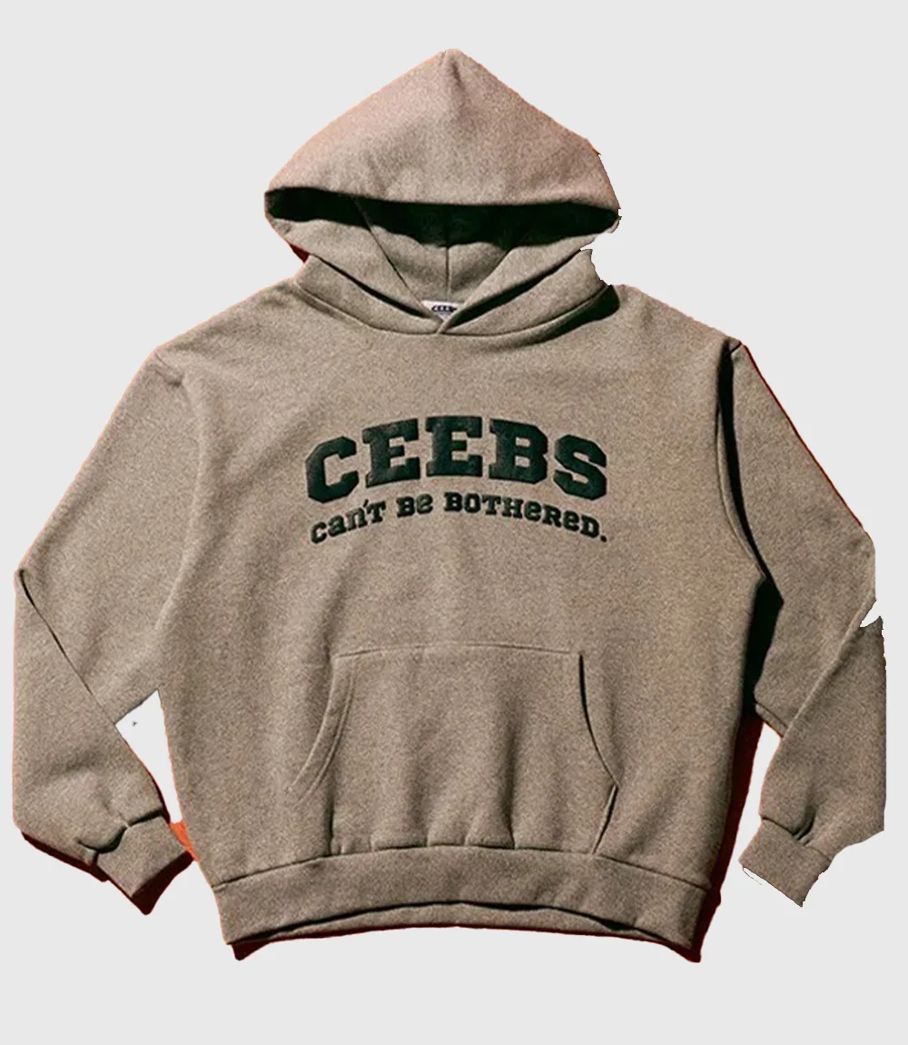 Ceebs Can’t Be Bothered Hoodie Grey