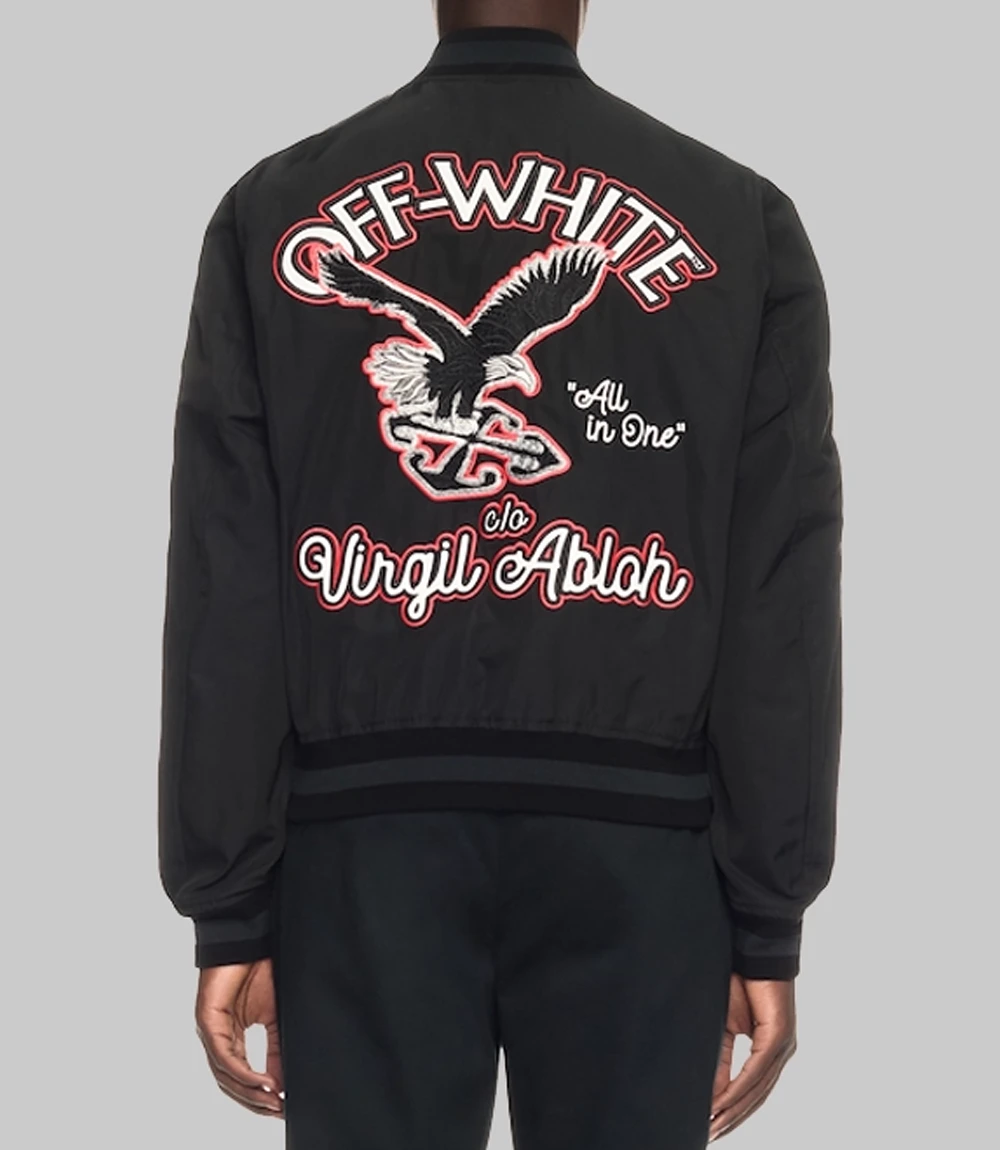 Off White Paris Hilinski Golf Varsity Jacket