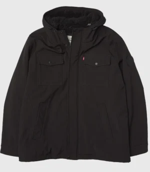 Levi's Soft Shell Sherpa Lined Hooded Trucker Jacket Two Pocket