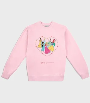 Stoney Clover Lane Disney Princess Pink Sweatshirt
