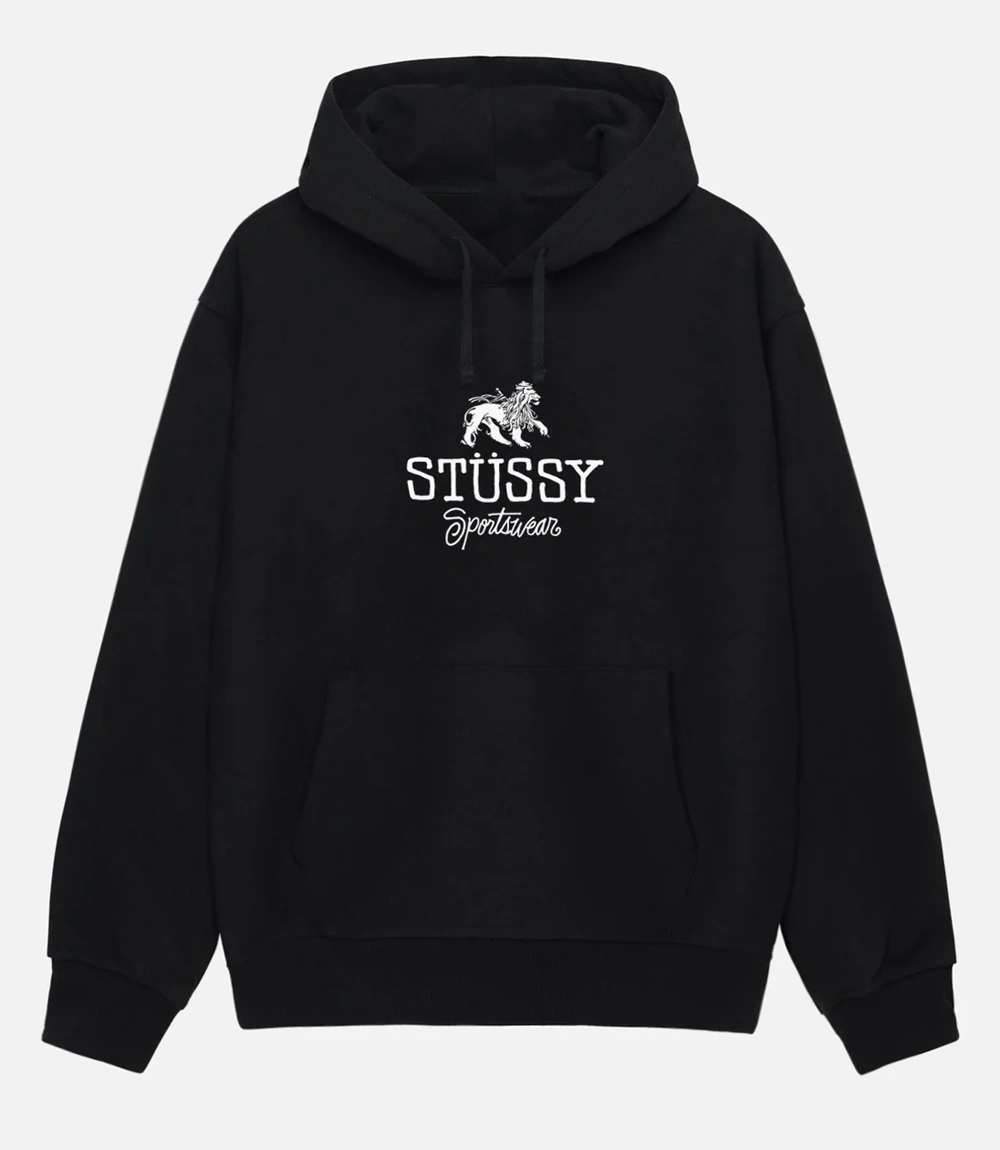 Stussy Black Sportswear Hoodie