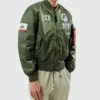 Alpha Industries CA MA-1 Green Bomber Jacket