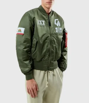 Alpha Industries CA MA-1 Green Bomber Jacket