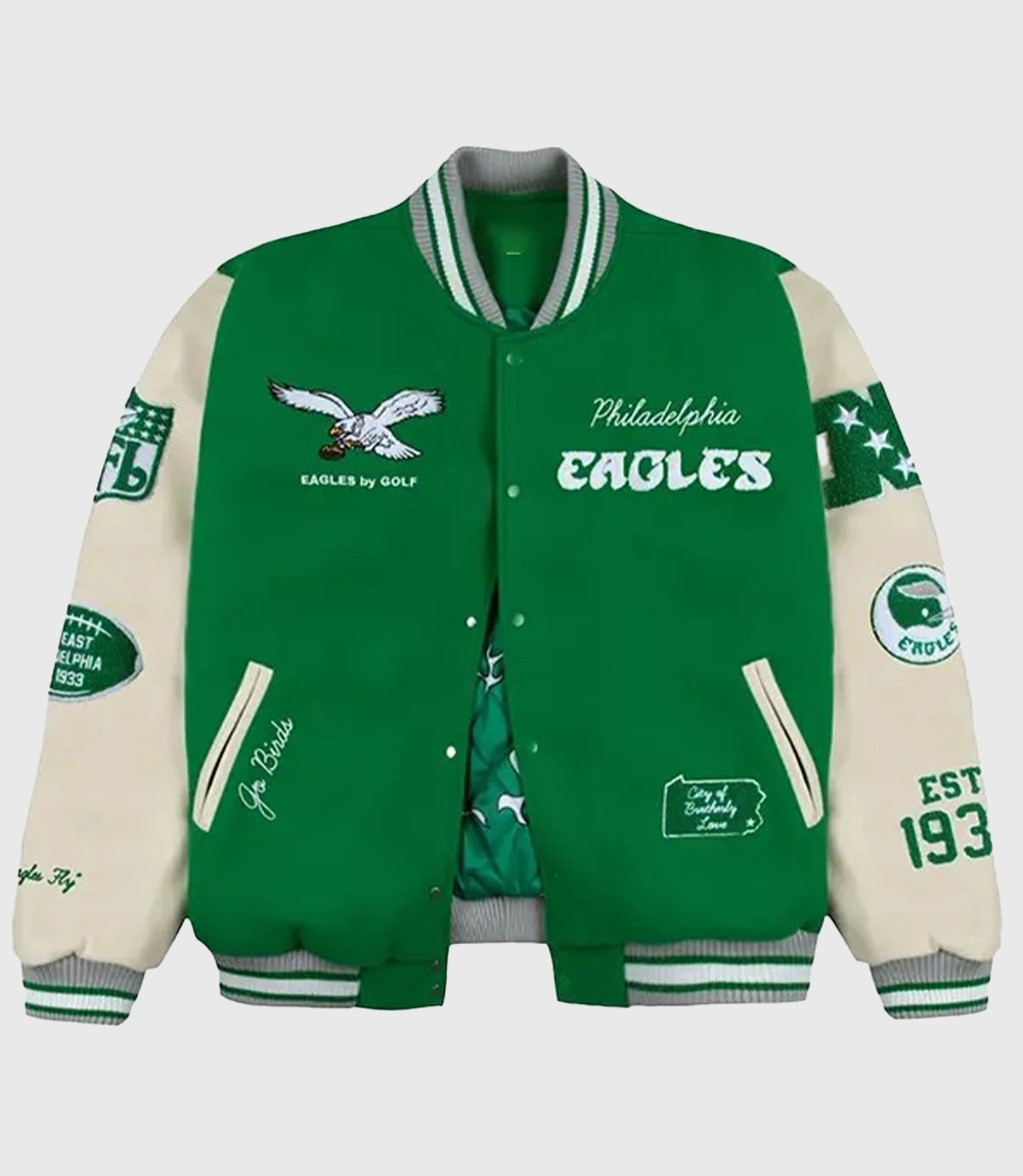 GOLF WANG x NFL Philadelphia Eagles Letterman Jacket