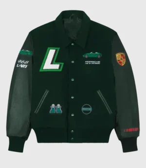Porsche L’ART 968 Green Varsity Jacket