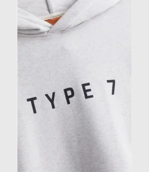 TYPE 7 Text Logo Hoodie