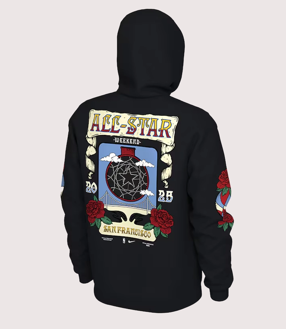 Men's Jordan Brand Black 2025 NBA All-Star Game Club Pullover Hoodie
