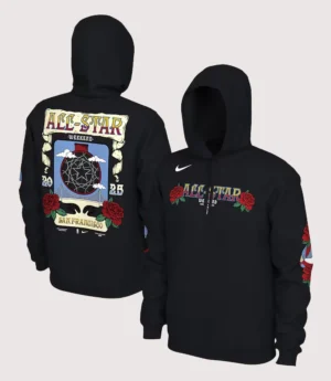 NBA 2024 All-Star Game Pullover Fleece Hoodie Black