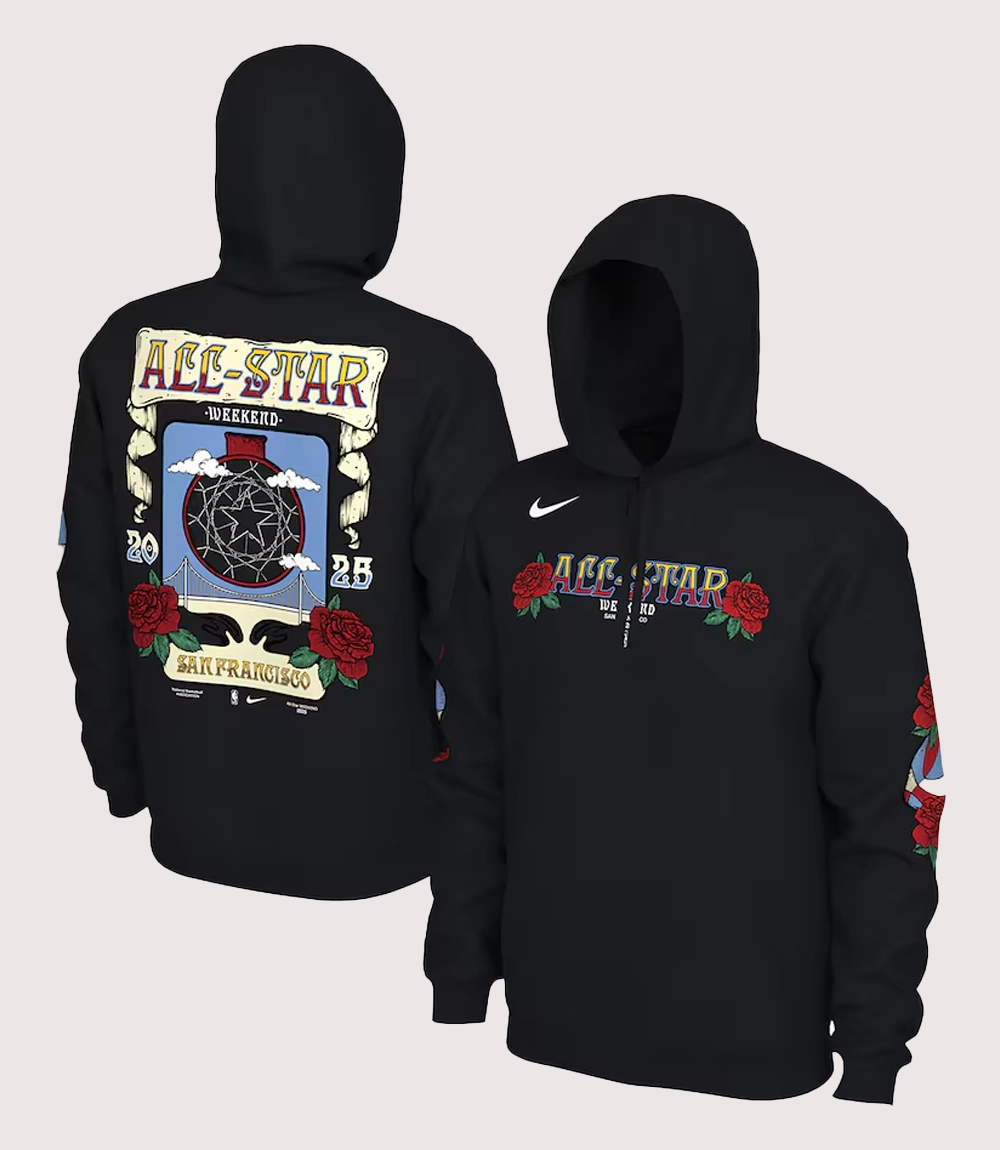 NBA 2024 All-Star Game Pullover Fleece Hoodie Black