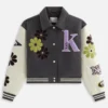 Kith Campbell Cropped Floral Varsity Jacket