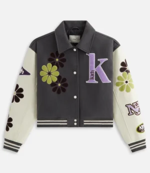 Kith Campbell Cropped Floral Varsity Jacket