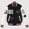 Stussy x Denim Tears x Our Legacy TTL Varsity Jacket Black