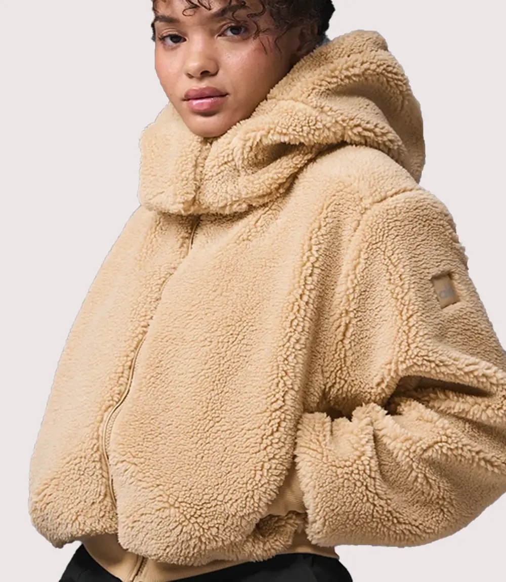 Alo Foxy Sherpa Jacket camel Brown