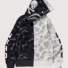 BAPE x Neighborhood Split Camo Shark Full Zip Hoodie
