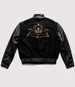 Purple Brand x Crown Royal Jeff Hamilton Black Varsity Jacket