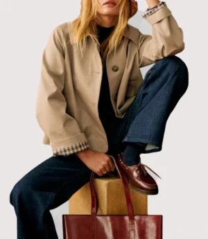 Sezane Bobby Beige Jacket Women's